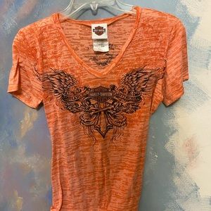 Harley Davidson burn out L T shirt